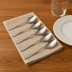 Stainless Steel Dining Spoon Set – Durable 6-Piece Collection