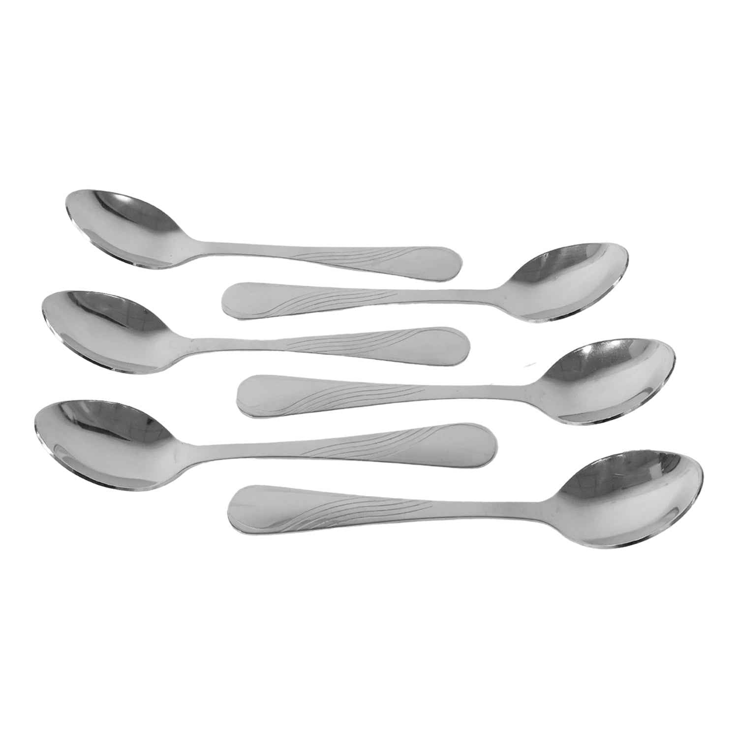 Stainless Steel Dining Spoon Set – Durable 6-Piece Collection