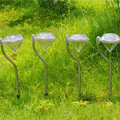 Diamond Solar Garden Lights – Elegant Waterproof LED (4-Pack)