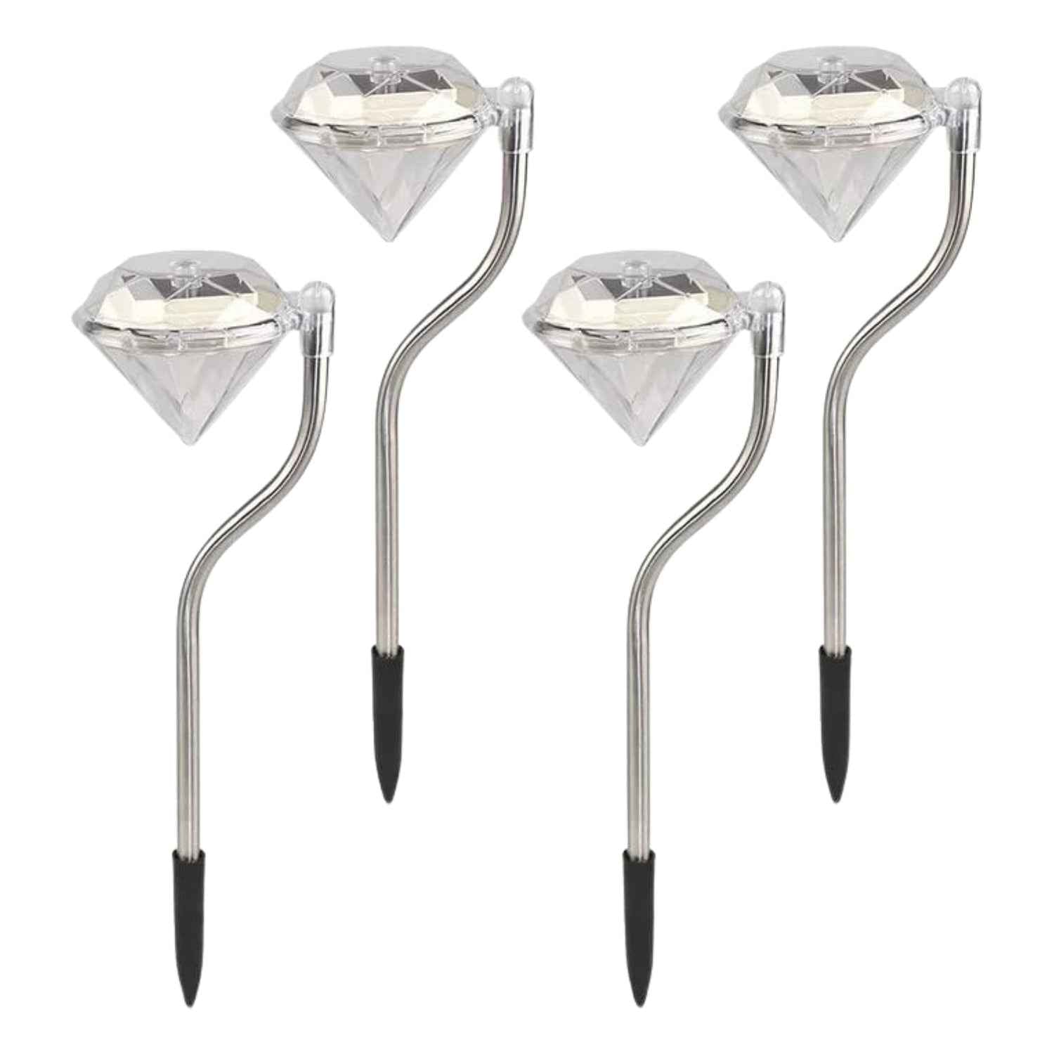 Diamond Solar Garden Lights – Elegant Waterproof LED (4-Pack)