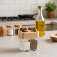 Salt and Pepper Dispenser – Dual Chamber 2-in-1 Spice Shaker