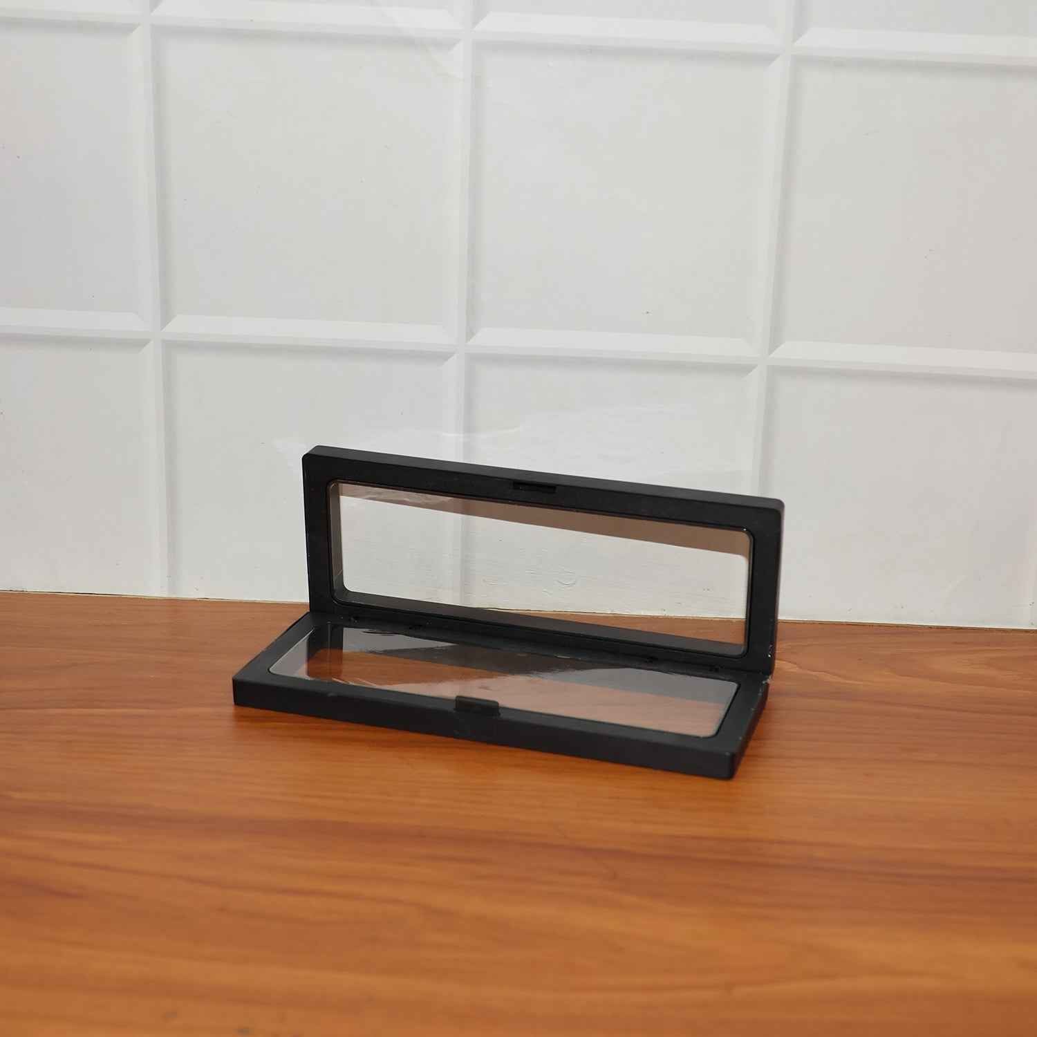 Transparent Floating Jewelry Display Box – 18x7 cm Magnetic Case