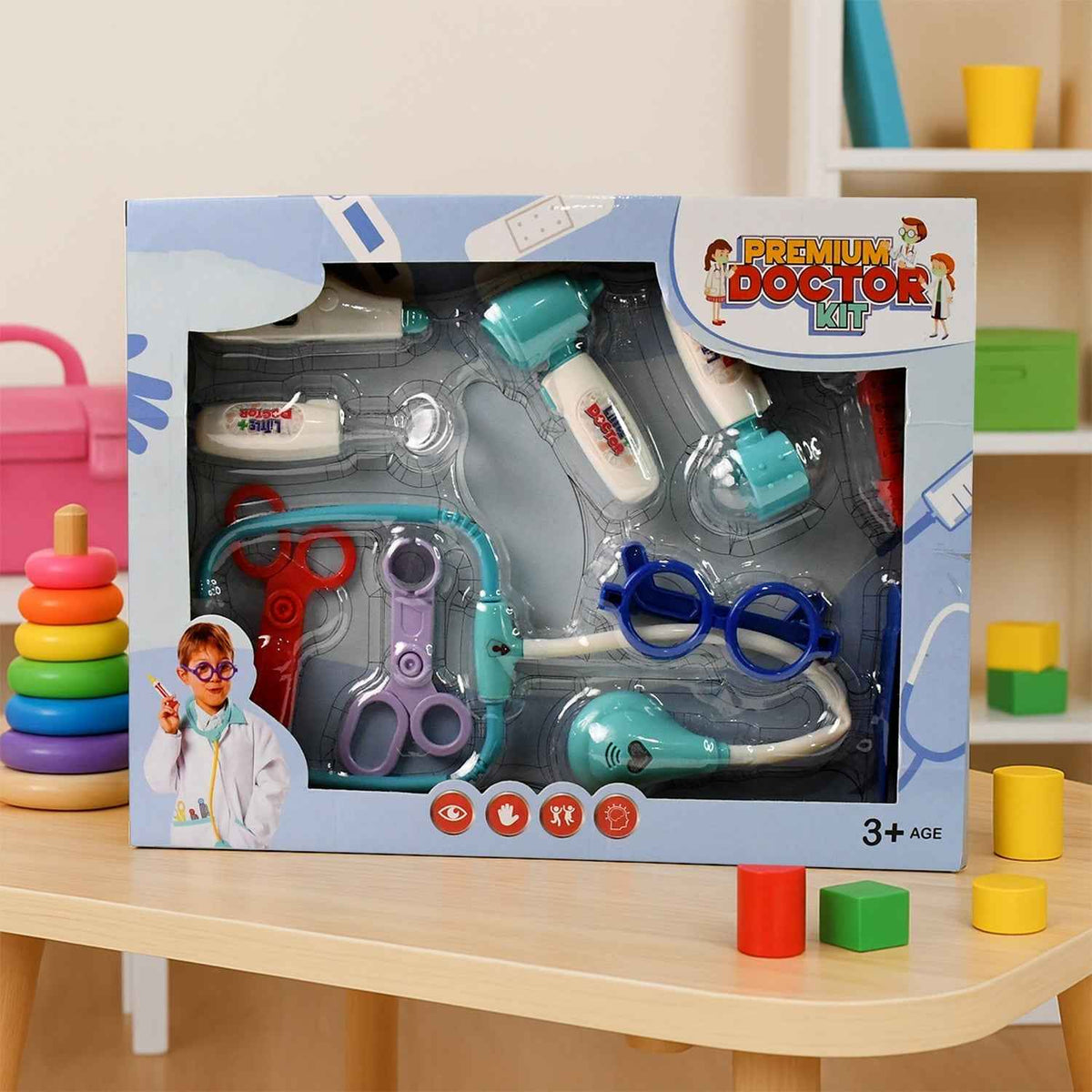 Doctor Kit Toy Set – Premium 10-Piece Medical Role Play for Kids