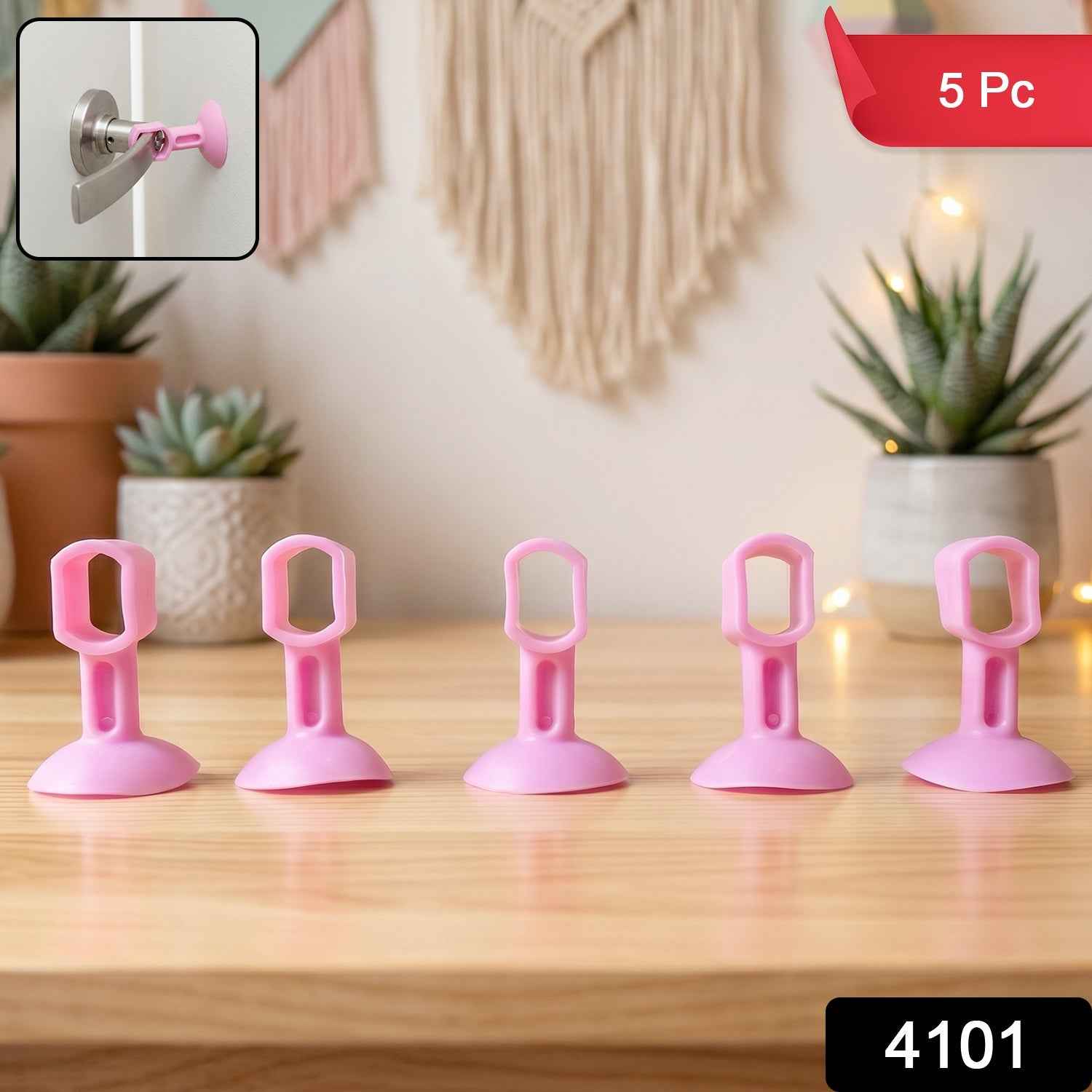 Silicone Door Stopper Ð Strong Suction Base for Wall Protection