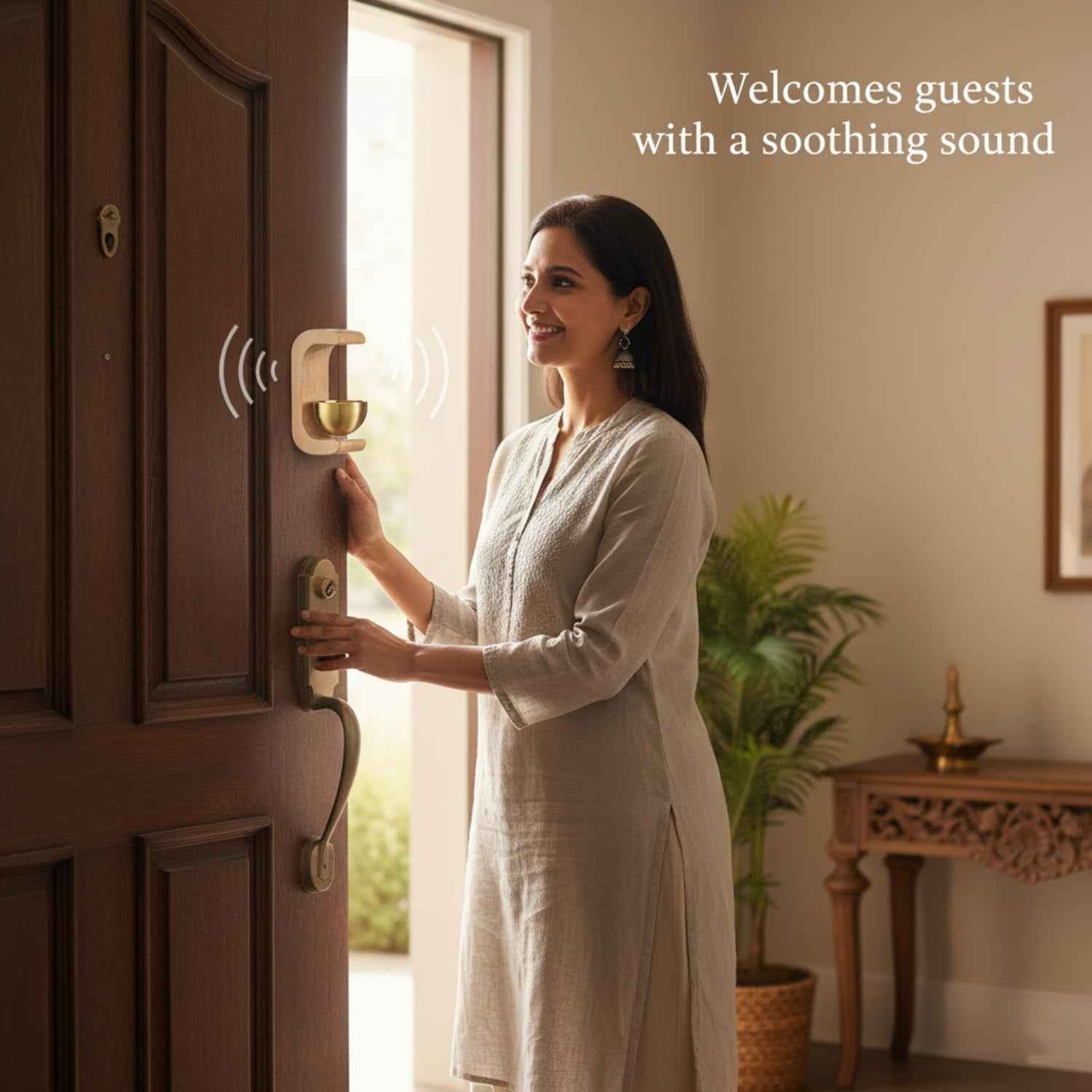 Zen Meditation Bell – Calming Sound with Wooden Stand