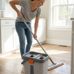 Small Flat Mop Bucket Set – Compact Multipurpose Cleaning Kit