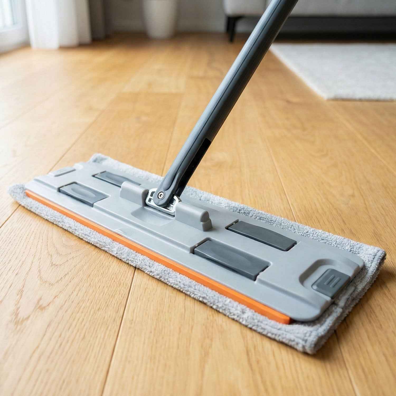 Flat Mop with Bucket Set – Big Size, Easy Press Wringer