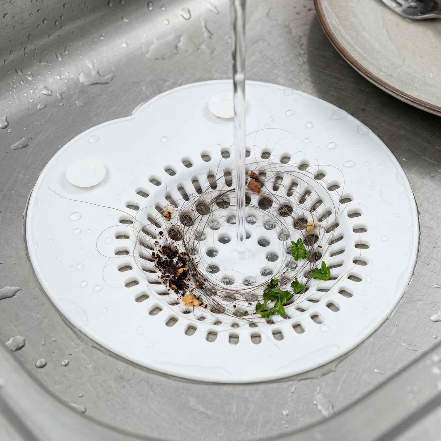 Flexible Silicone Sink Drain Strainer – Anti Clog Kitchen Filter