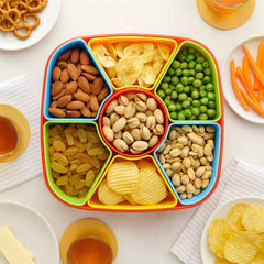 Dry Fruit Box with Spoon – BPA-Free 7-Compartment Organizer