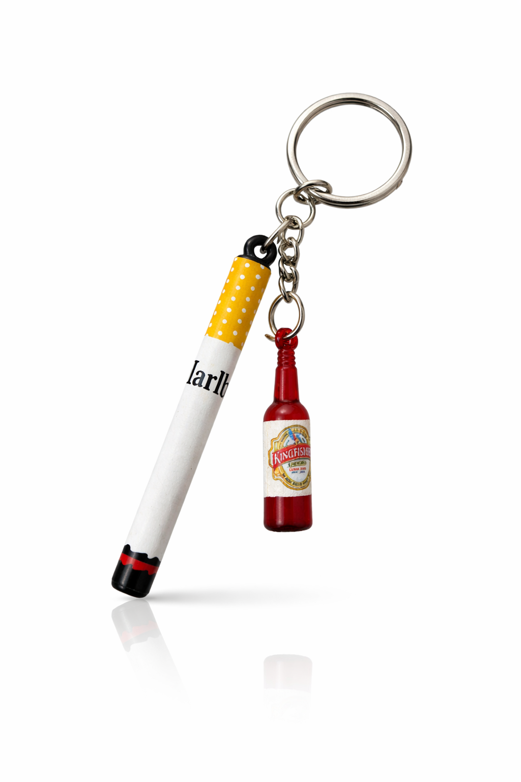 Trending Cigarette Beer bottle keychain