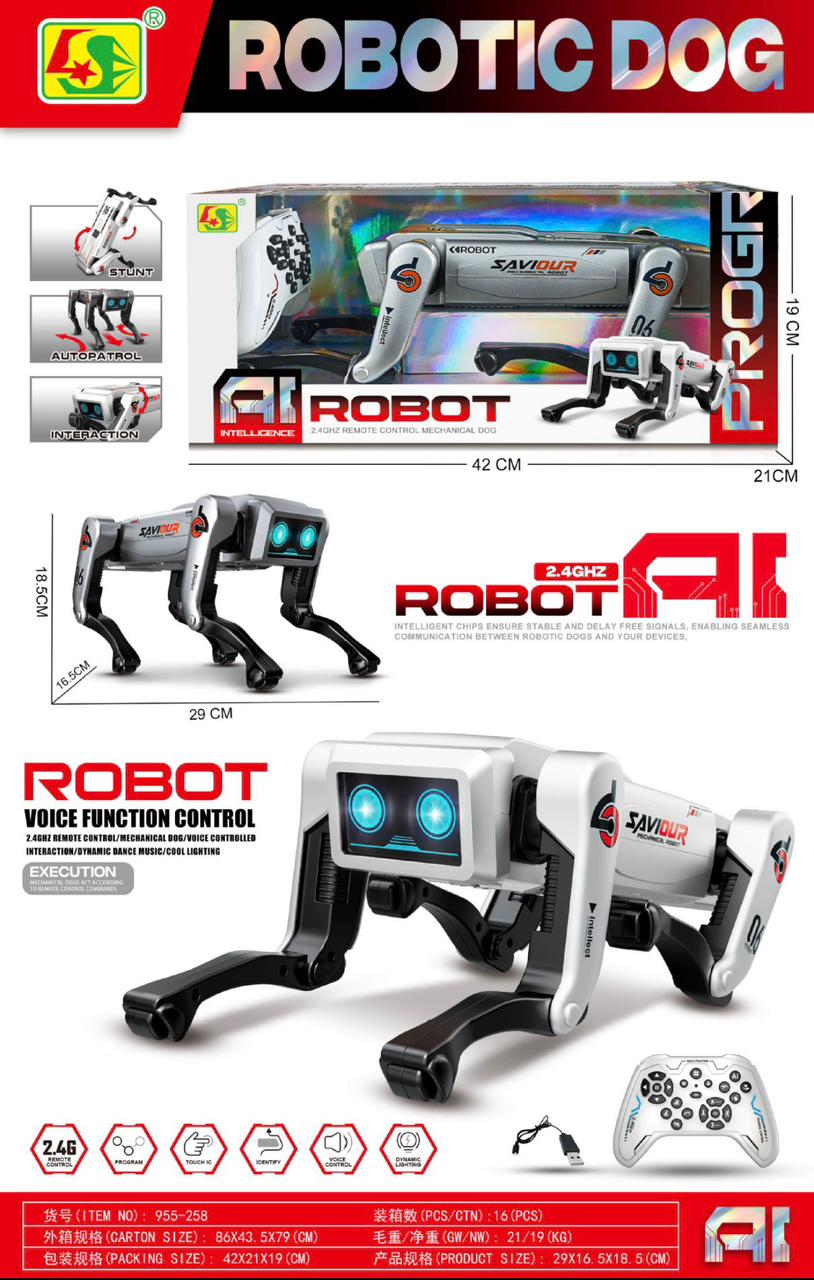 AI Robot dog with remote control