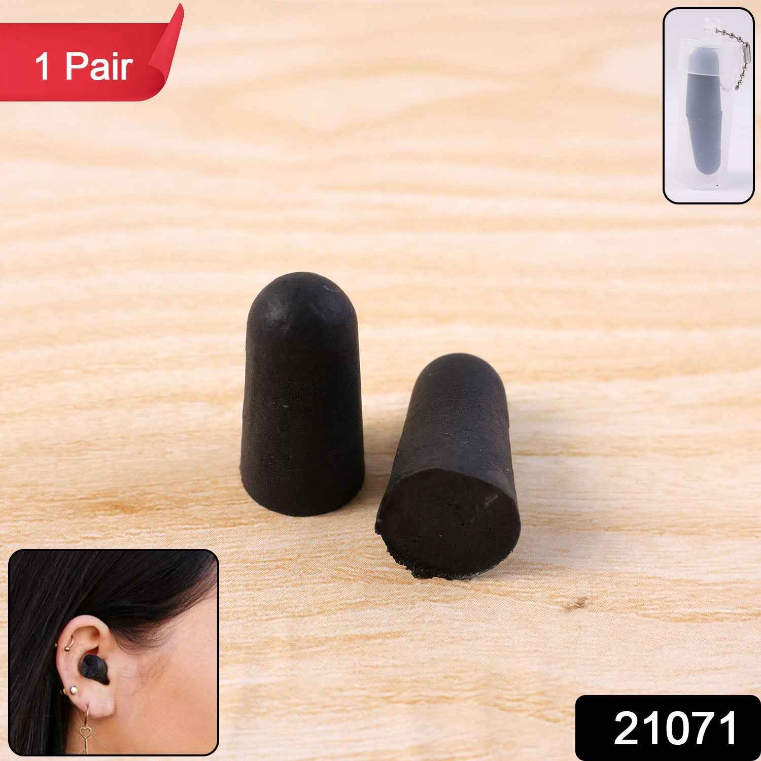 Soft Noise Reduction Ear Plugs – Comfortable & Reusable Pair