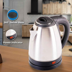 Electric Kettle 2L – Fast Boil Stainless Steel Durable Design