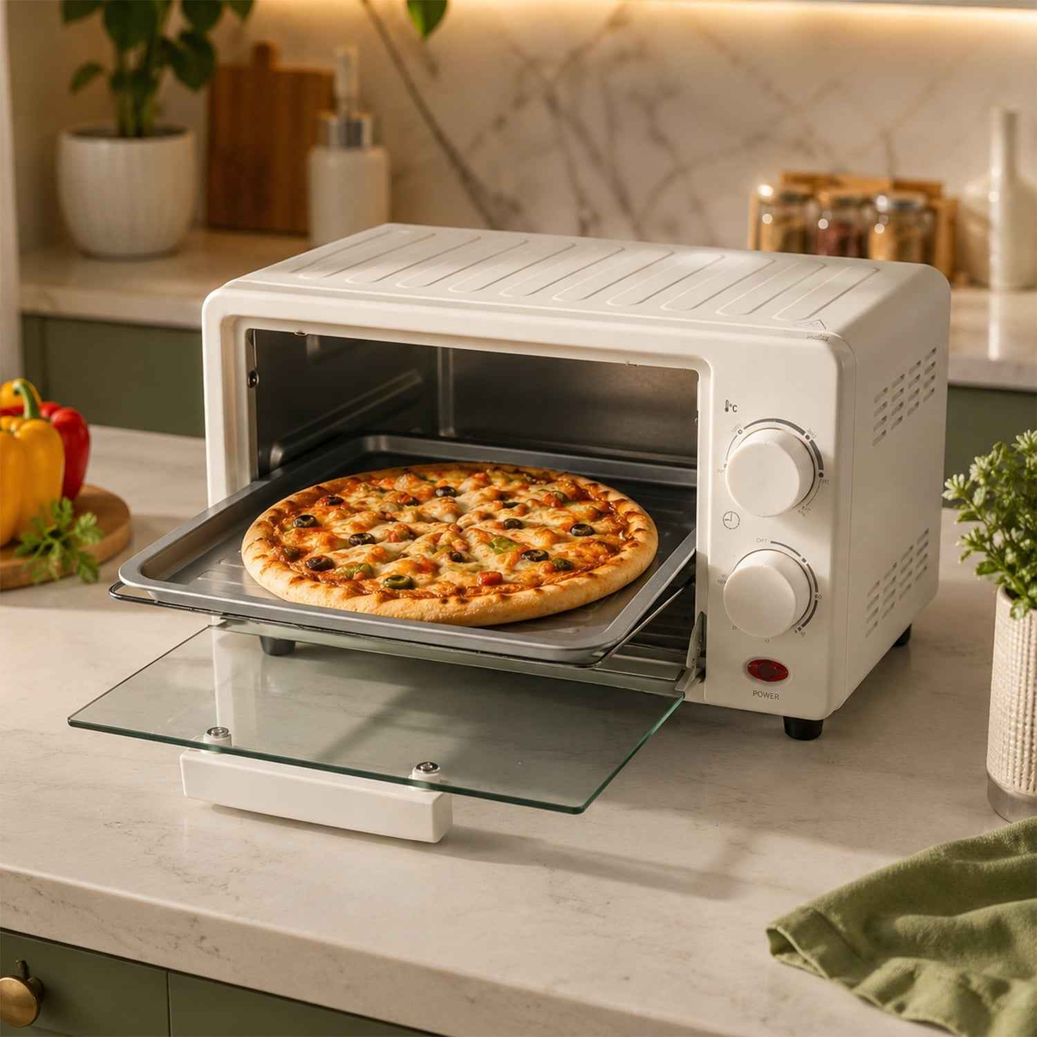 Electric Oven 12 Litre, 600W Mini OTG Oven Toaster Griller for Baking (1 Pc)