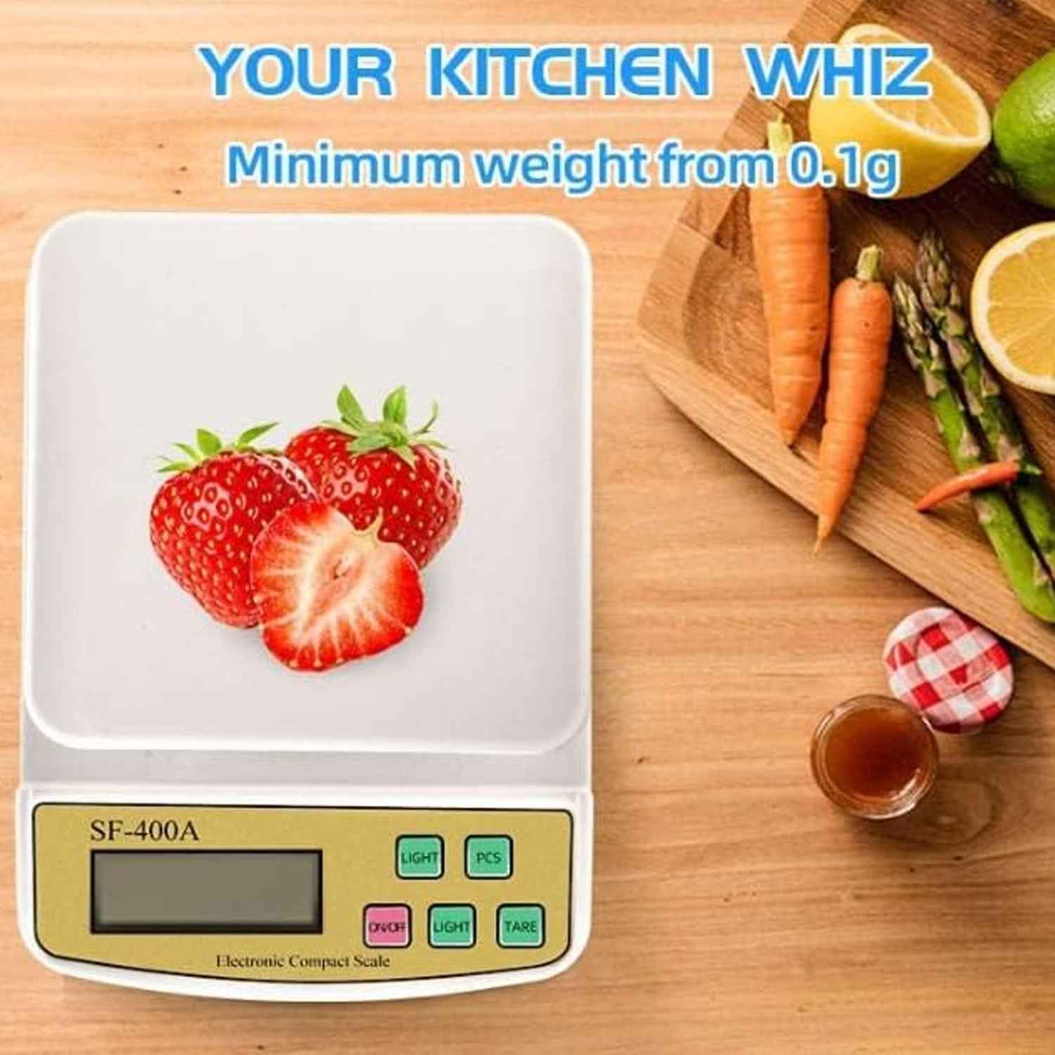 Kitchen Weighing Scale Ð Compact Digital Food & Recipe Measure