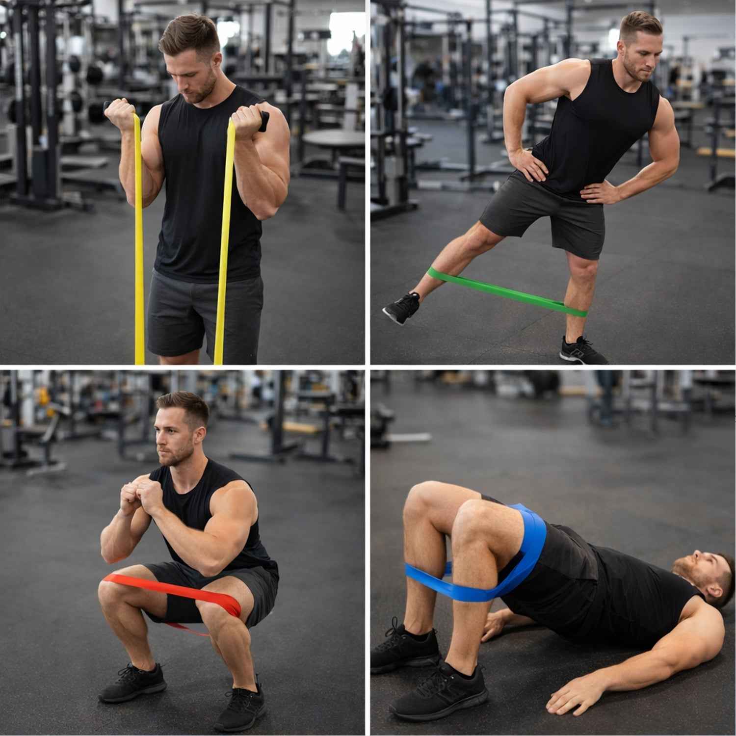Elastic Resistance Exercise Bands – Full Body Workout Set for Home