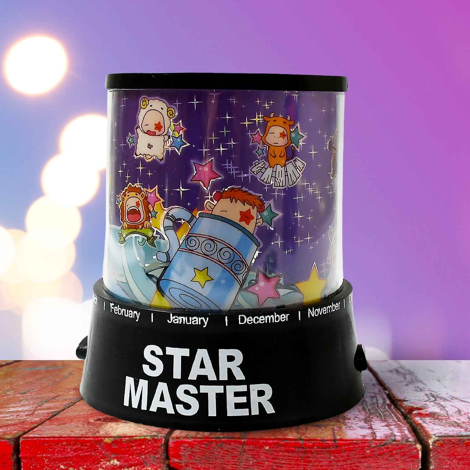 LED Projector Night Light – Rotating Star Music Lamp for Kids |