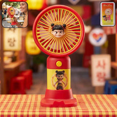 Cute Cartoon Character Mini Fan Ð Portable & Rechargeable for Kids