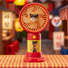 Cute Cartoon Character Mini Fan Ð Portable & Rechargeable for Kids