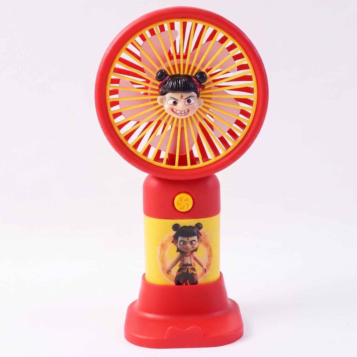 Cute Cartoon Character Mini Fan Ð Portable & Rechargeable for Kids
