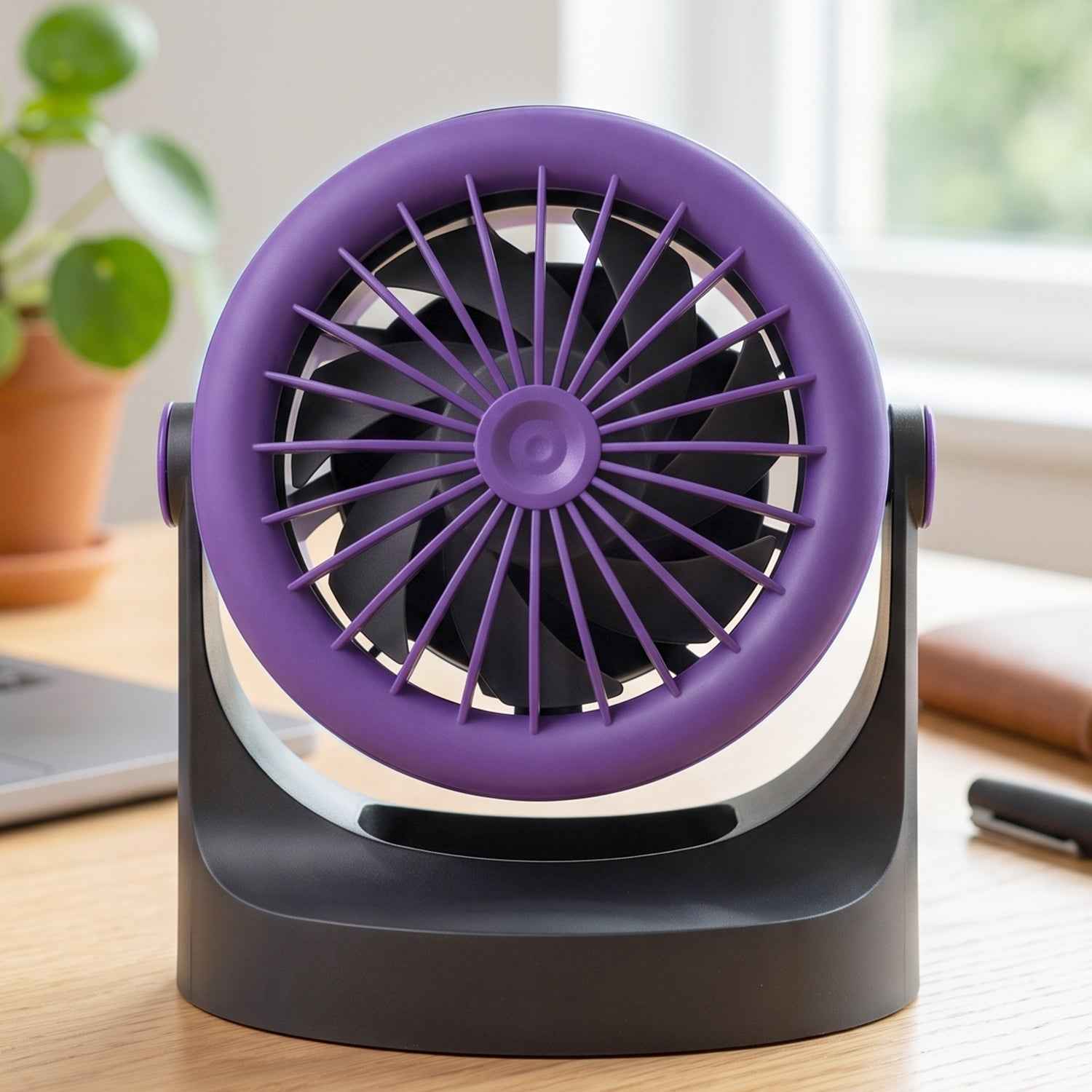 Desktop Air Circulator Table Fan with Hanging Hook, Portable Desk Fan (1 Pc)