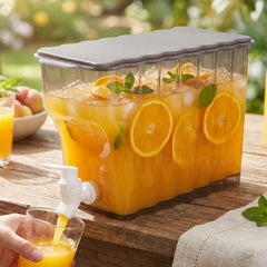 Water Jug with Tap Dispenser Ð 3.6 Litre Compact Plastic Design