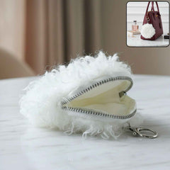 Mini Coin Purse – Soft Fluffy Compact Faux Fur Pouch