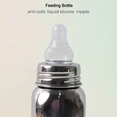 Anti-Colic Stainless Steel Feeding Bottle – 250ml Safe Comfort
