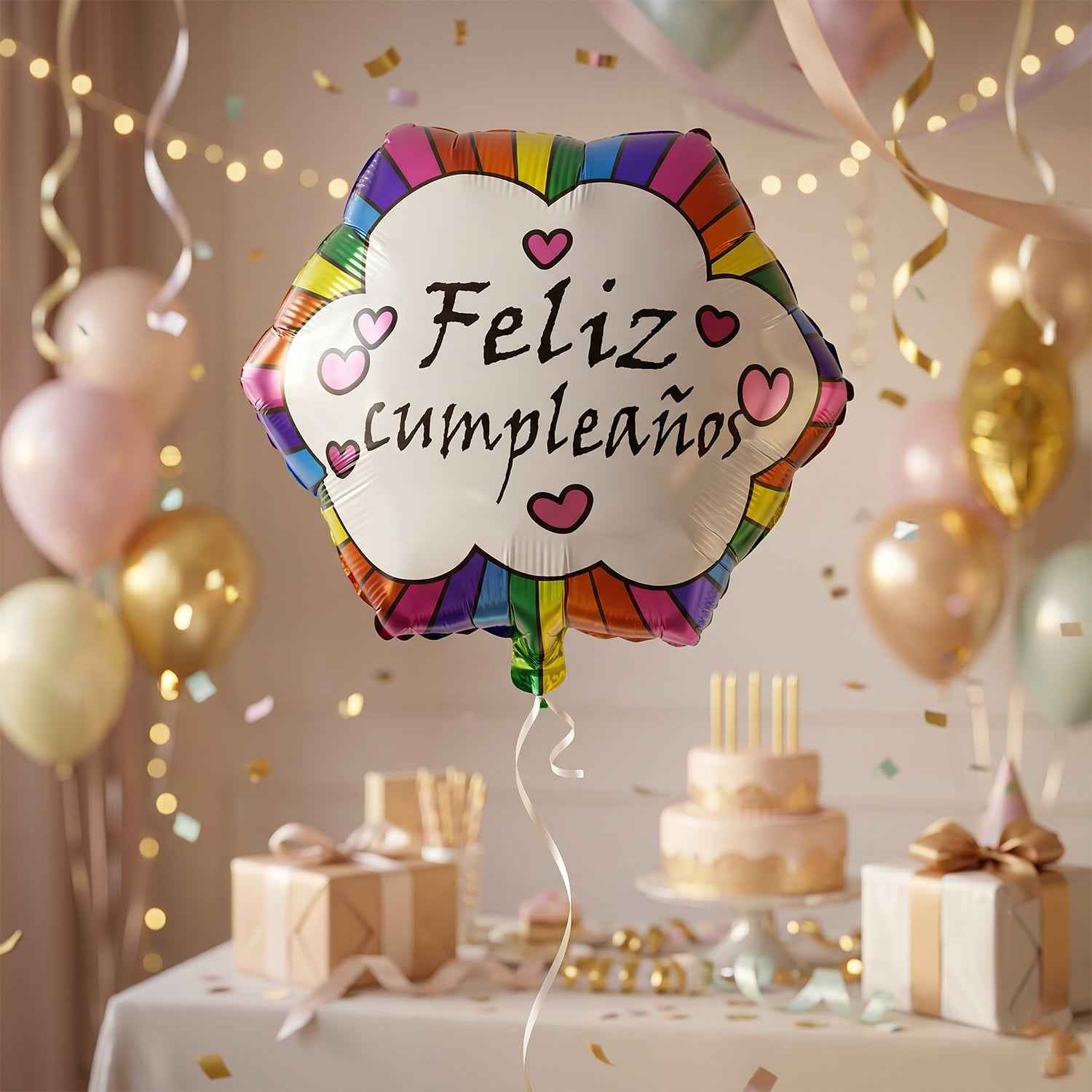 Feliz Cumpleanos Foil Balloon Ð Vibrant Birthday Decoration