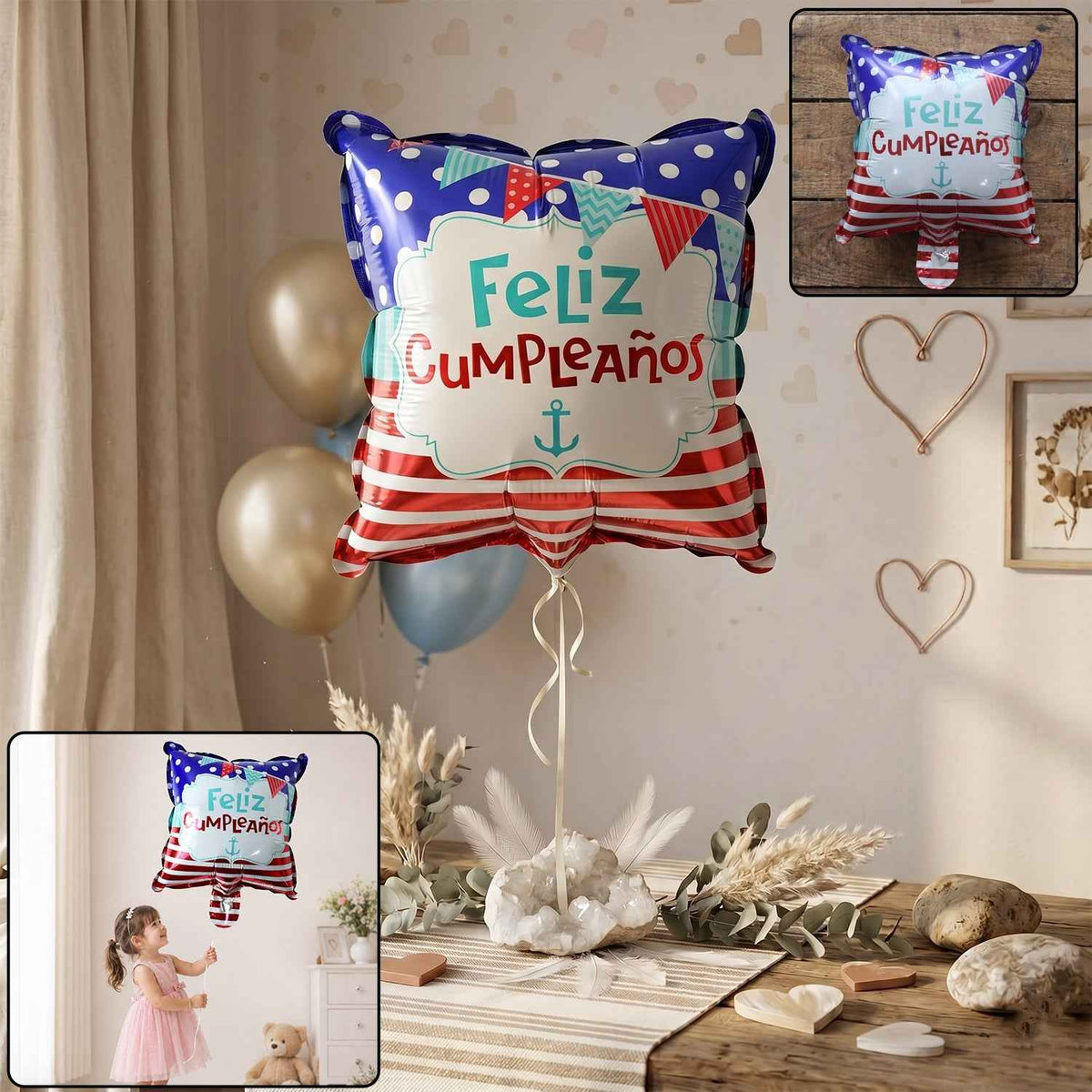 Feliz Cumpleanos Foil Birthday Balloon Ð Bright Party Decor