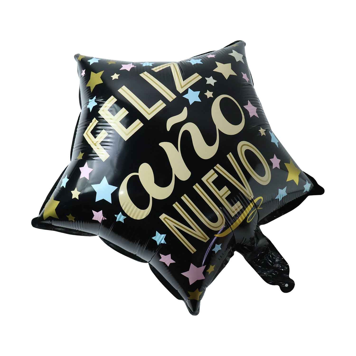 Black Star Feliz Ano Nuevo Foil Balloon Ð Bright Festive Decor