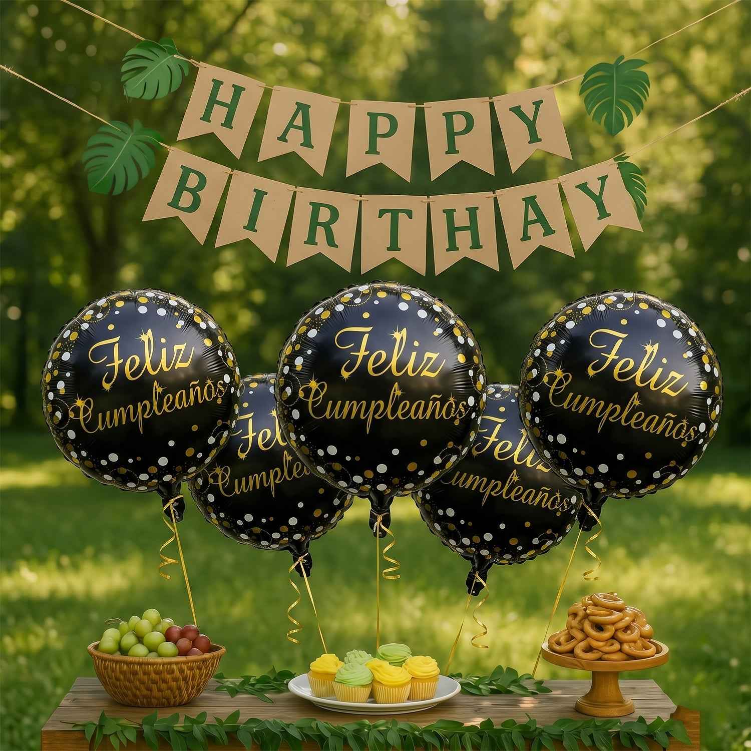 Feliz Cumpleanos Foil Balloon Ð Bright Party Decor for Birthdays
