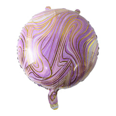 Round Marble Foil Balloon Ð Bright Party Decoration 15cm