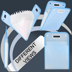 13 Pocket Document File Folder – Expanding Plastic with Handle