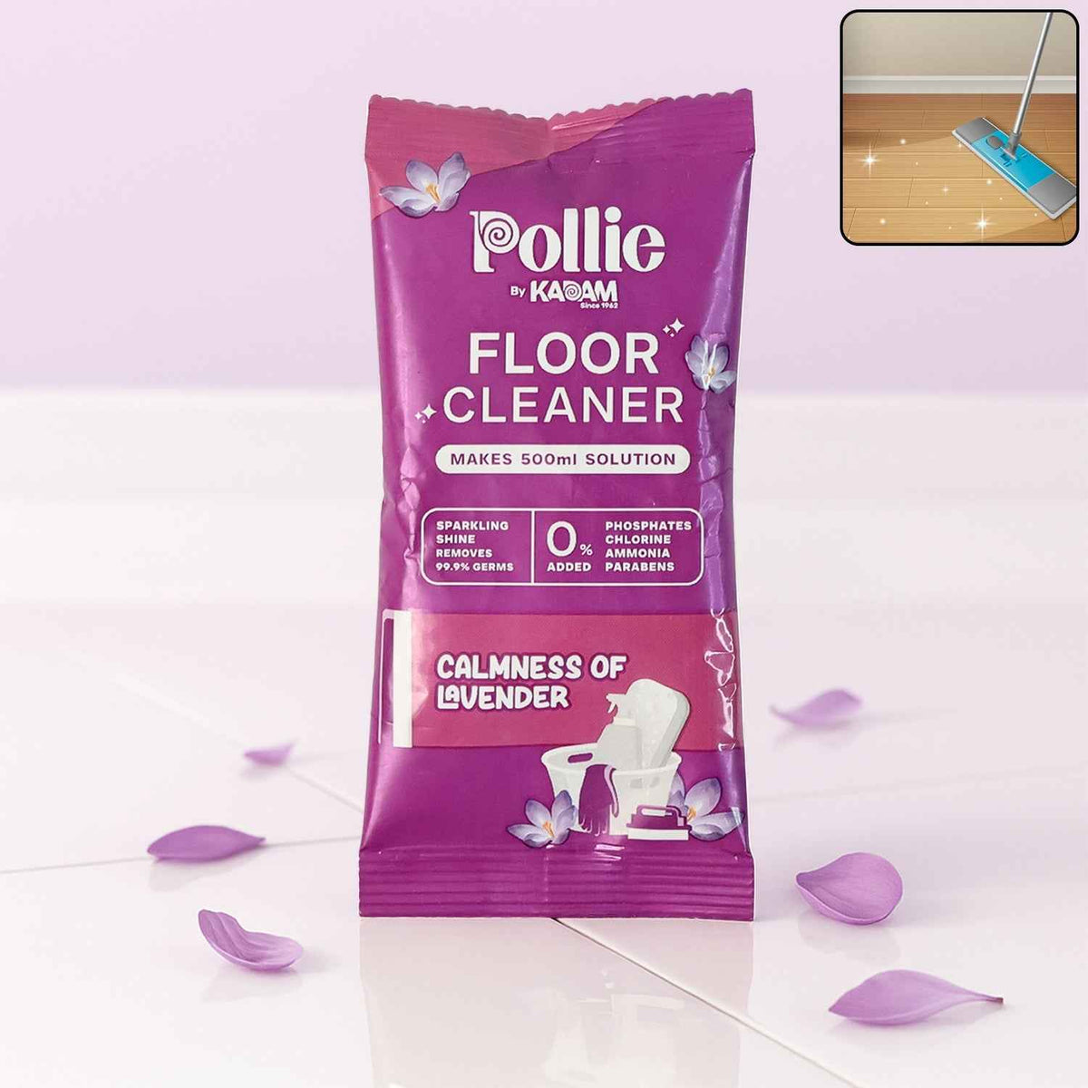 Lavender Floor Cleaner Sachet – Concentrated Streak-Free 50 Gm