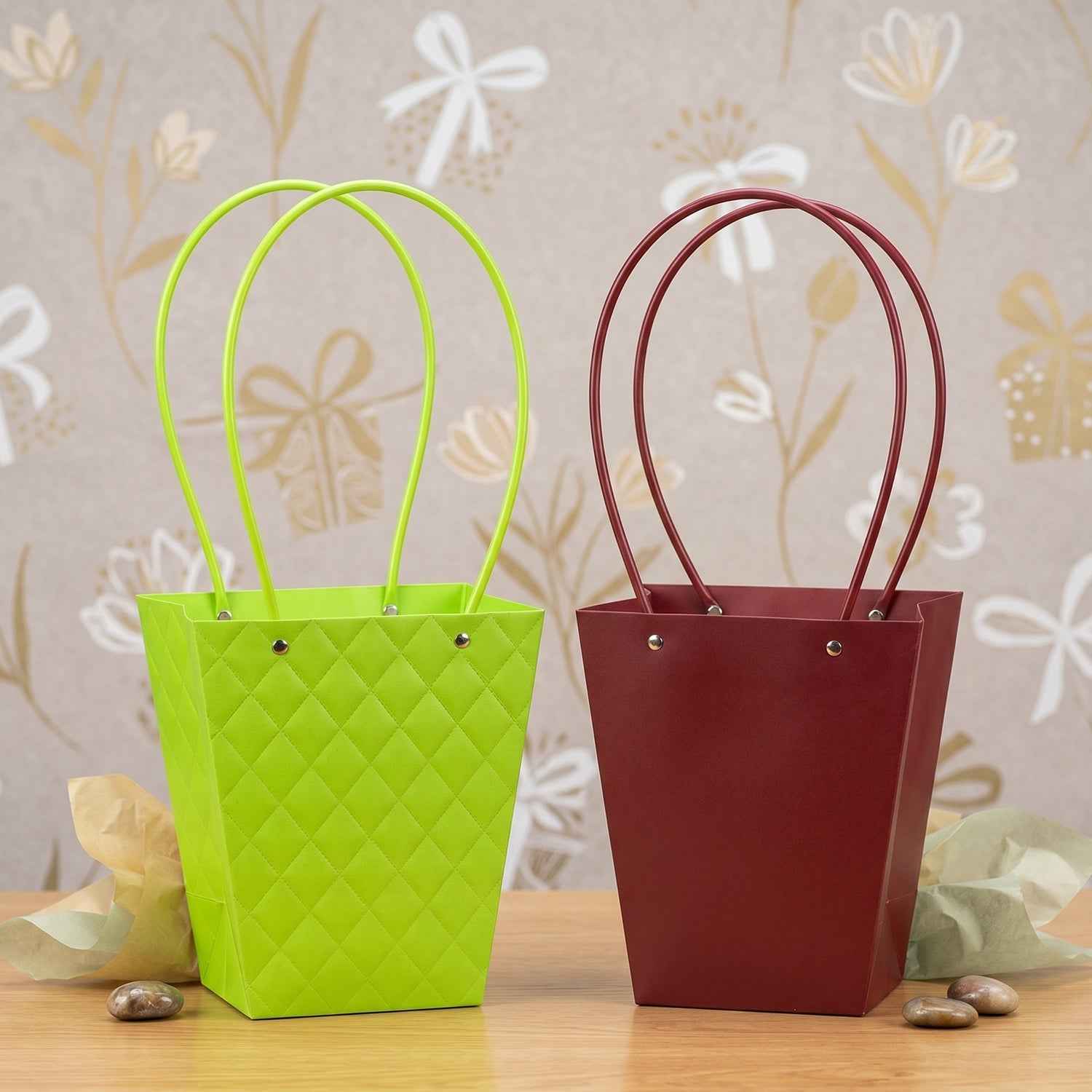 Flower Packaging Bag Ð Reusable Waterproof Gift Carrier for Bouquets