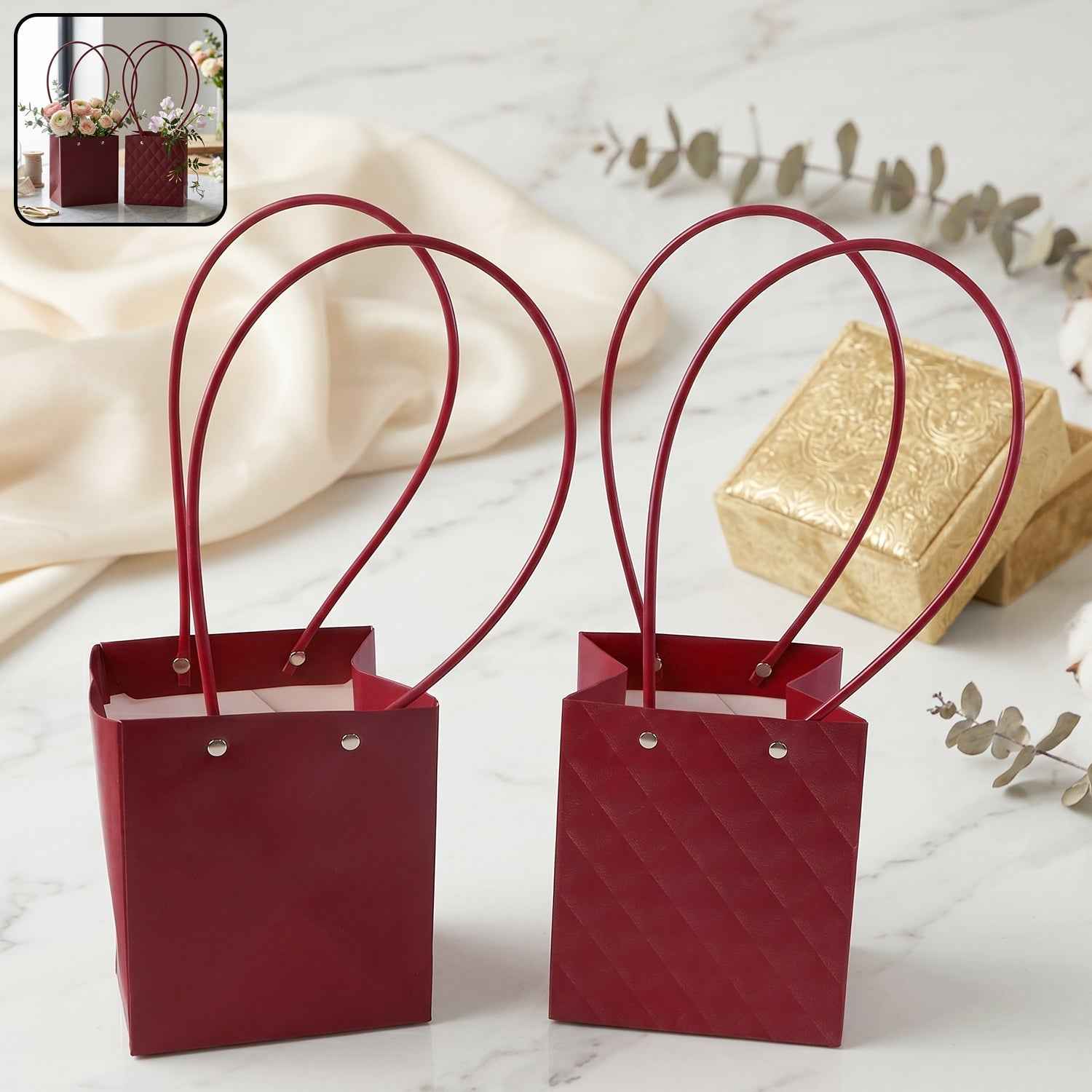 Foldable Flower Packaging Bag Ð Reusable and Water-Resistant