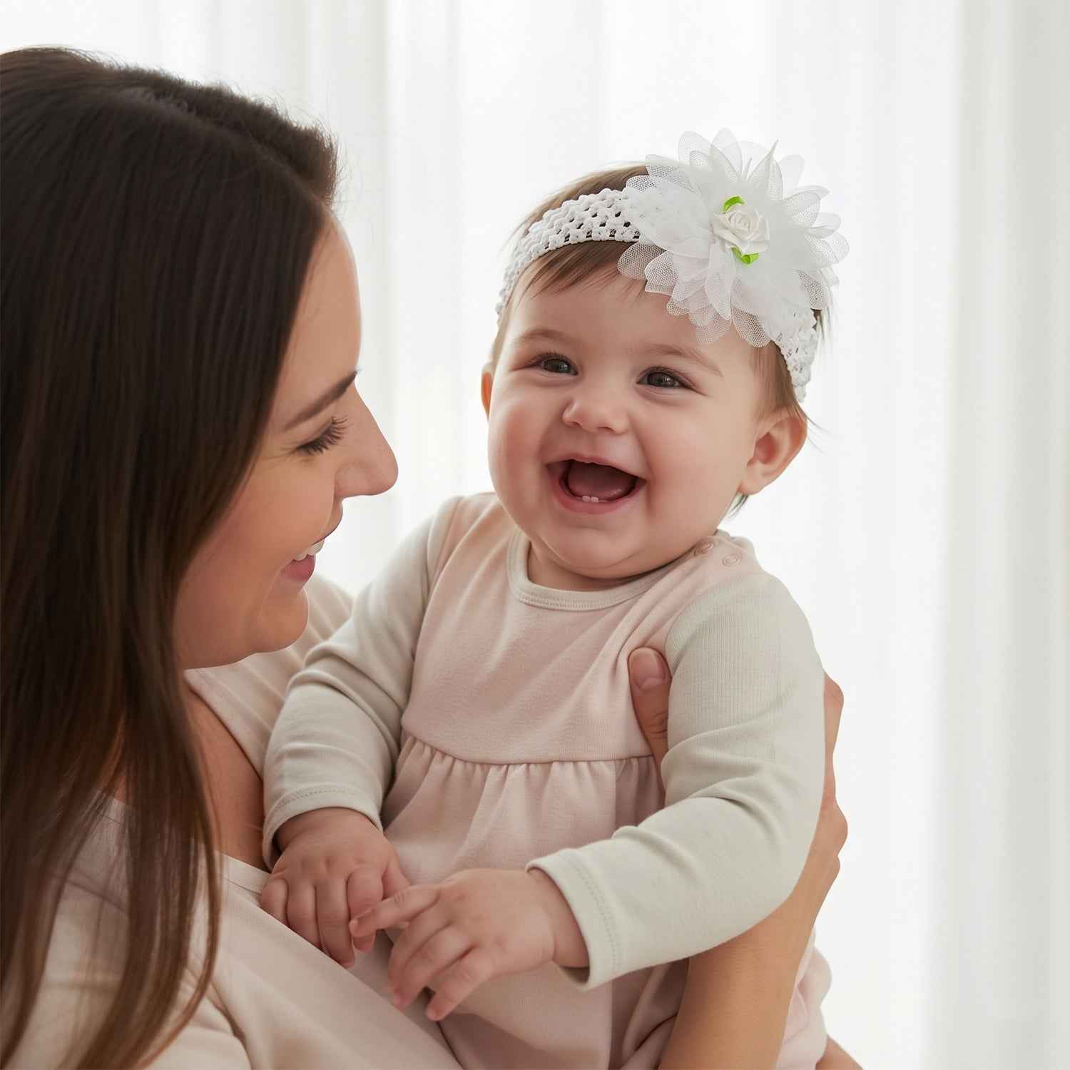 Cute Soft Elastic Floral Baby Headband Ð Comfortable & Stylish