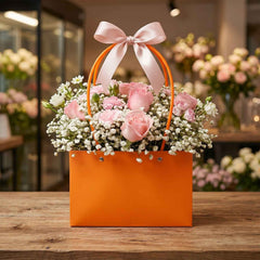 Foldable Flower Packaging Bag Ð Waterproof & Elegant Handle