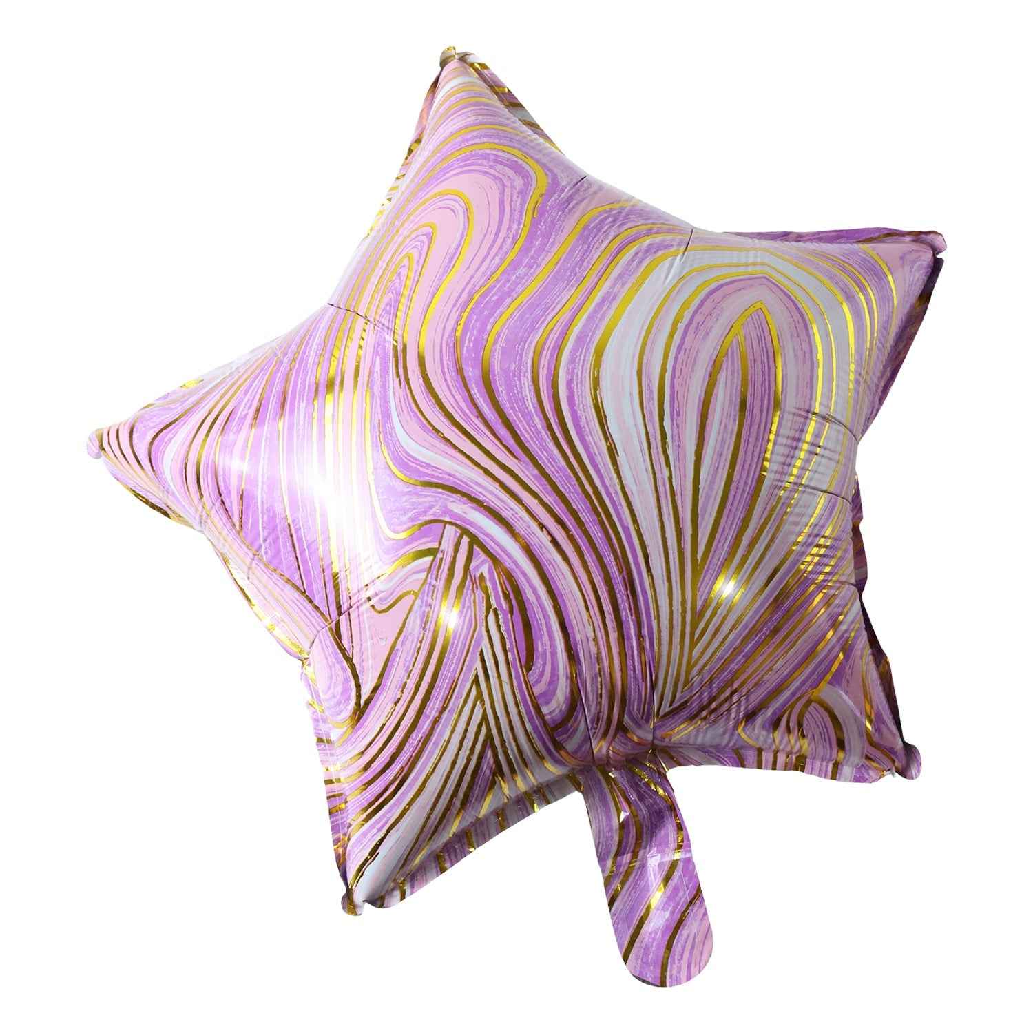 Star Marble Foil Balloon Ð Bright Party Decor for Celebrations
