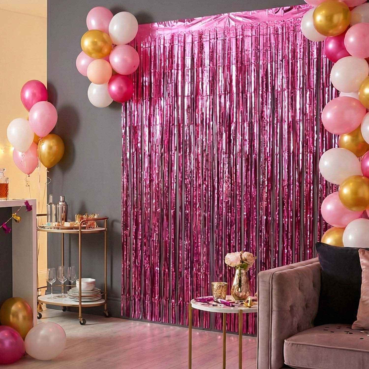 Foil Fringe Curtain – Metallic Shimmer Party Backdrop
