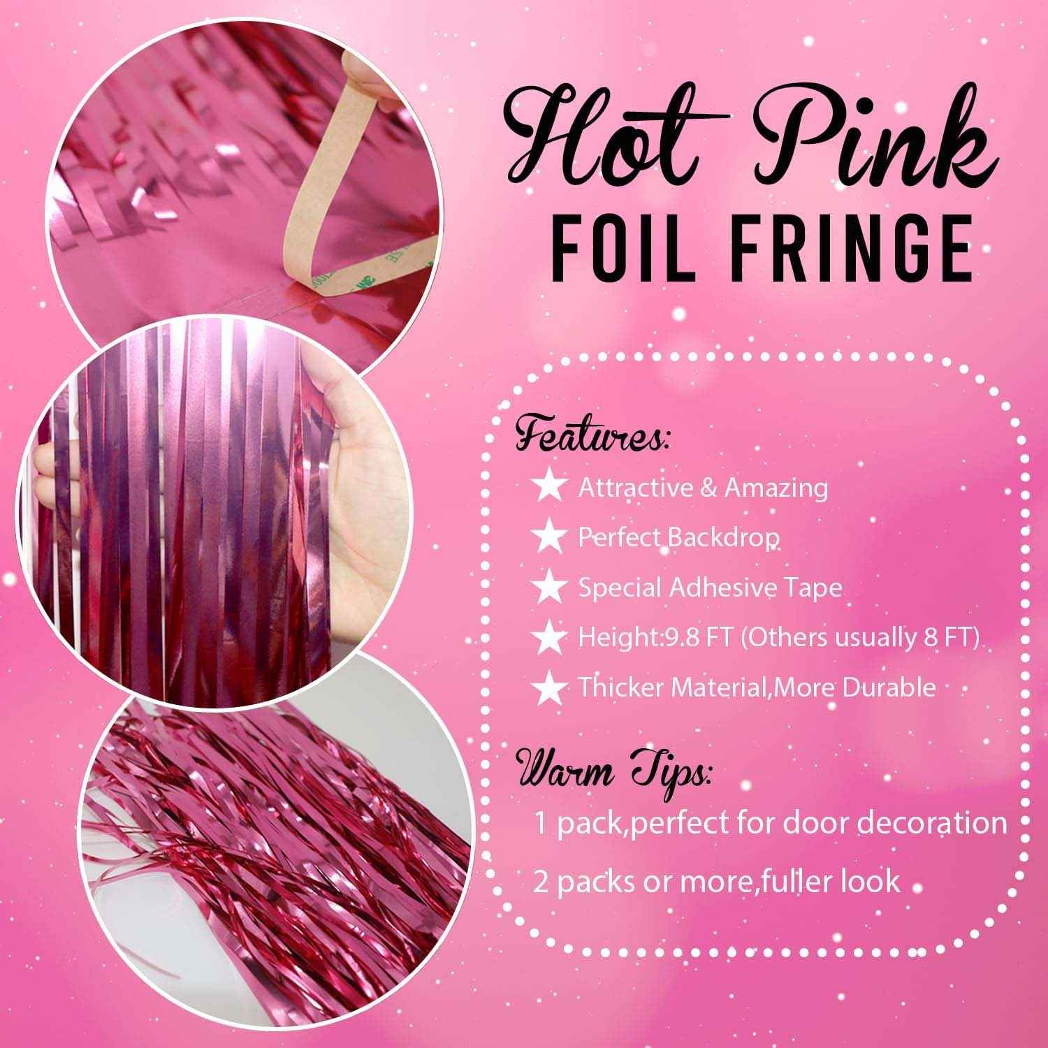 Foil Fringe Curtain – Metallic Shimmer Party Backdrop