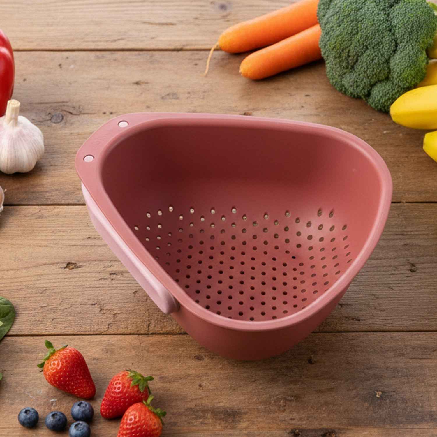 Foldable Kitchen Colander – Space Saving with Drain Base