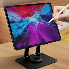 Foldable Adjustable Metal Tablet Stand – Multi-Angle Desk Support