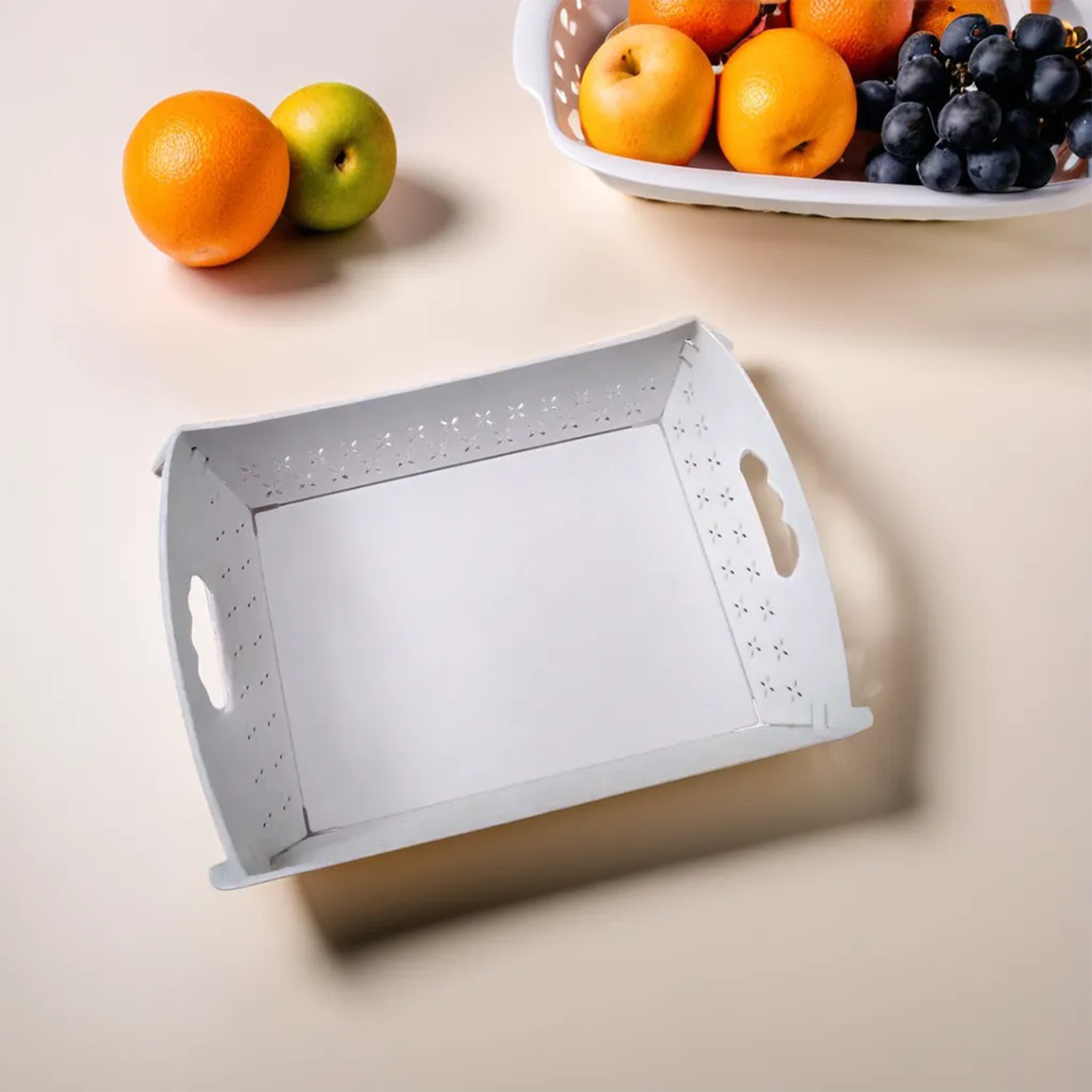 Foldable Serving Tray – Portable Plastic Design | CookAura