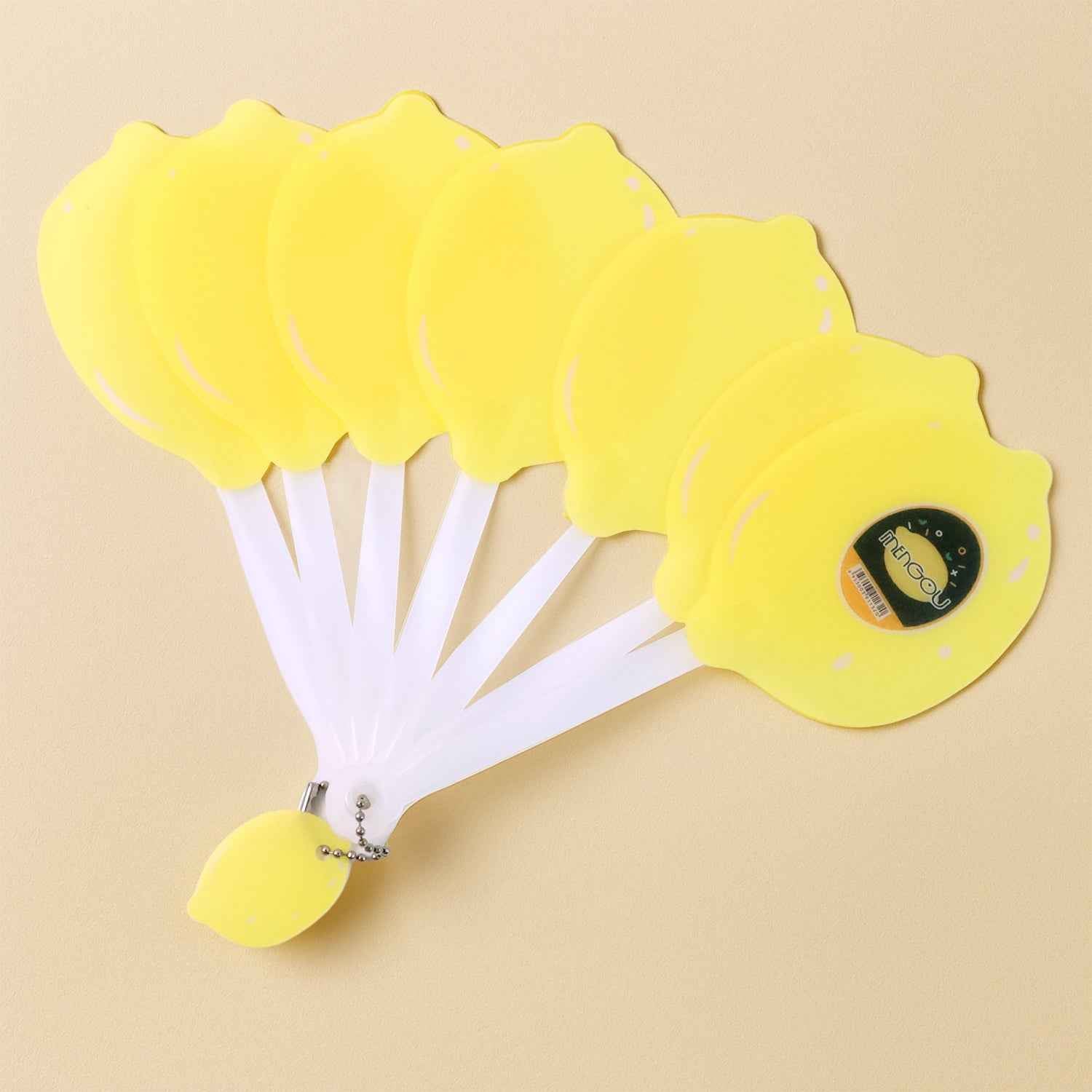 Lemon-Shape Hand Fan – Portable Foldable Cooling with Keychain