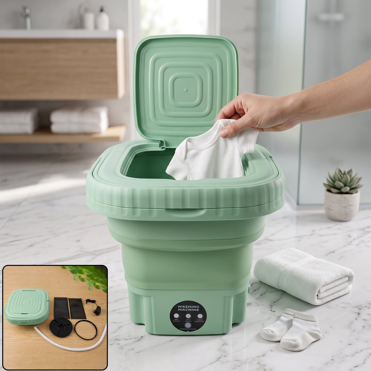 Portable Washing Machine Ð Mini Folding Washer for Delicates |