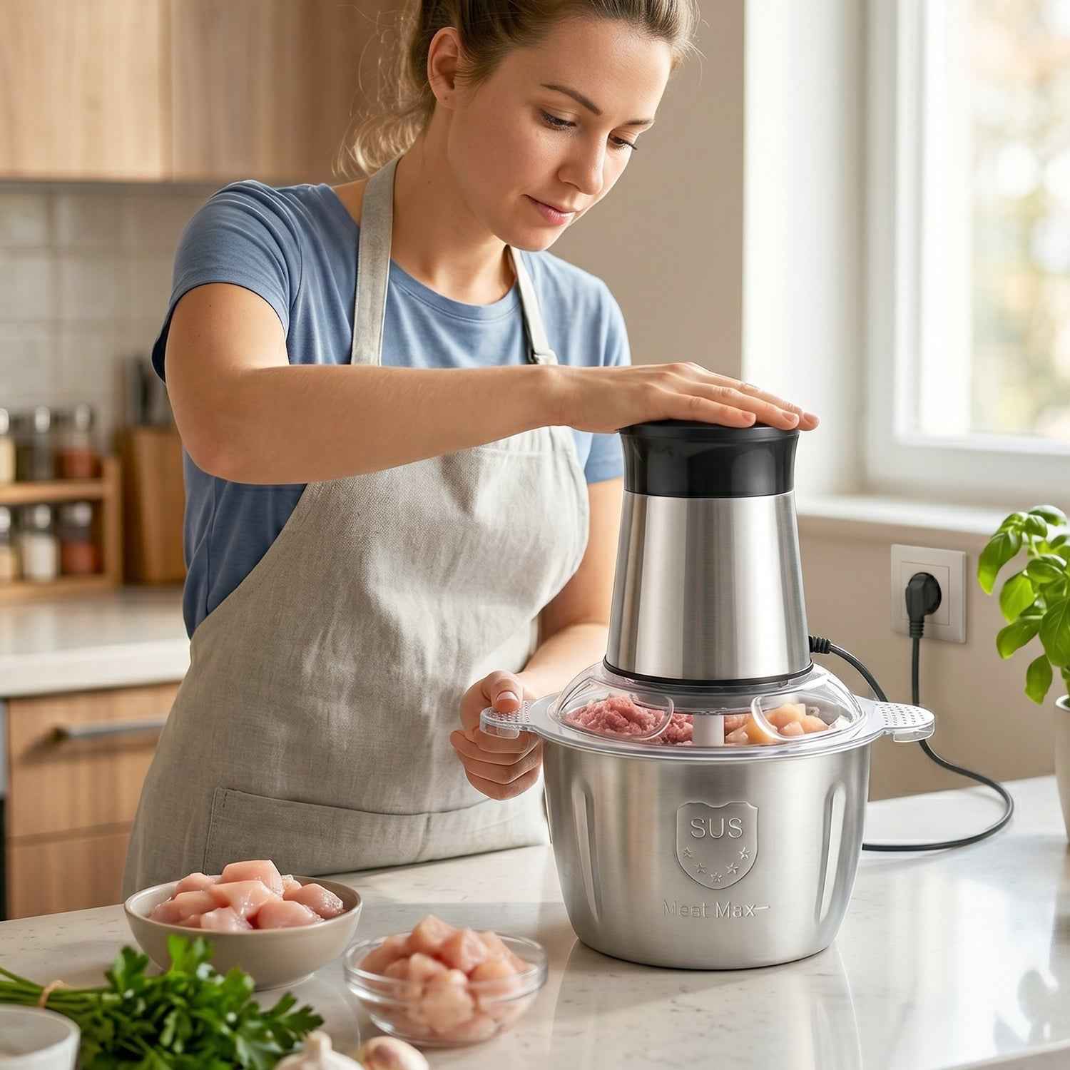 Electric Food Processor Ð 2 Litre Capacity for Easy Cooking