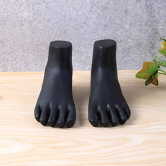 Foot Mannequin Display Stand Pair – Premium Black for Jewellery