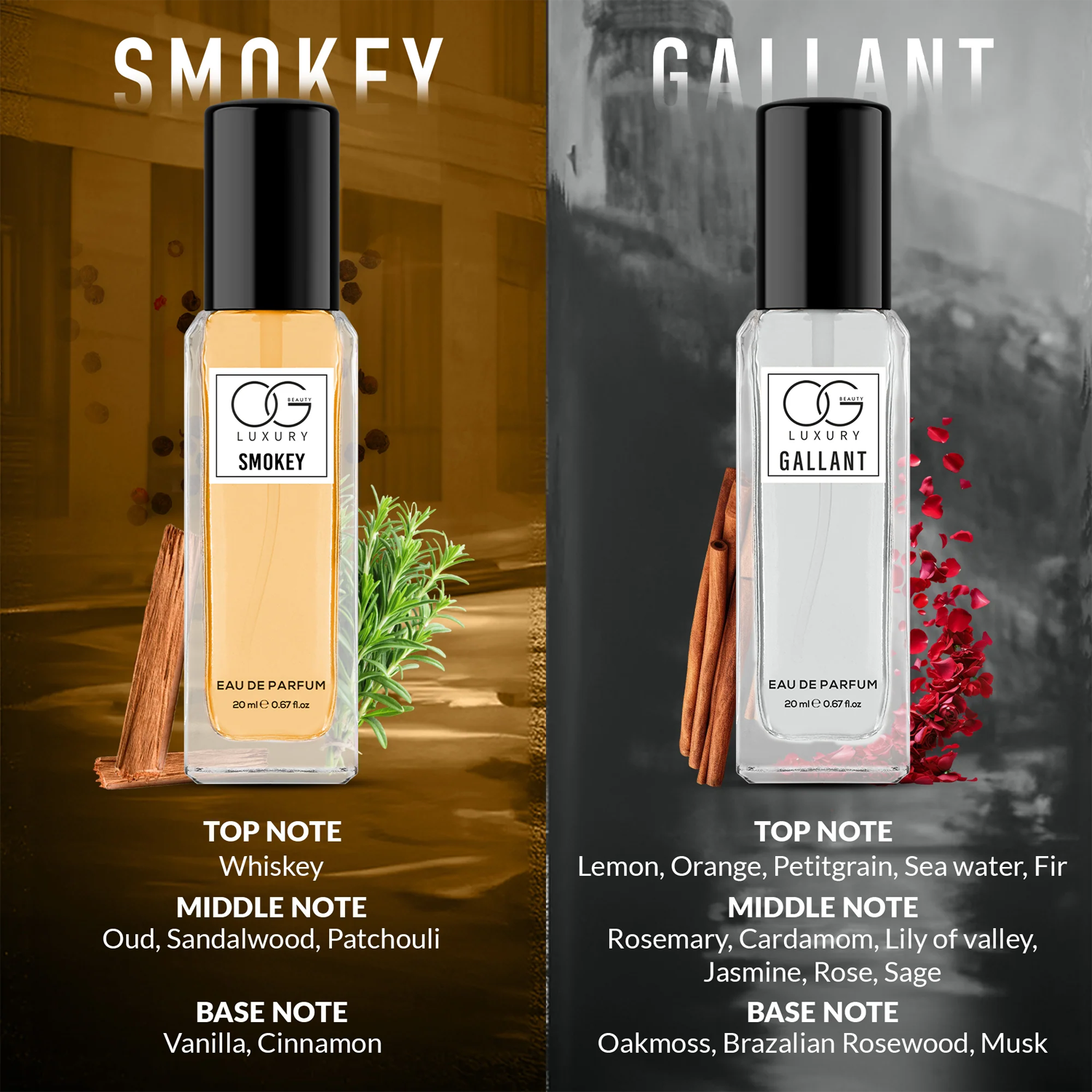 Luxury Perfume Gift Set – 4 Unisex 20ML Eau De Parfum